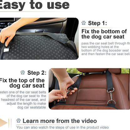 Luxury Dog Booster Car Seat