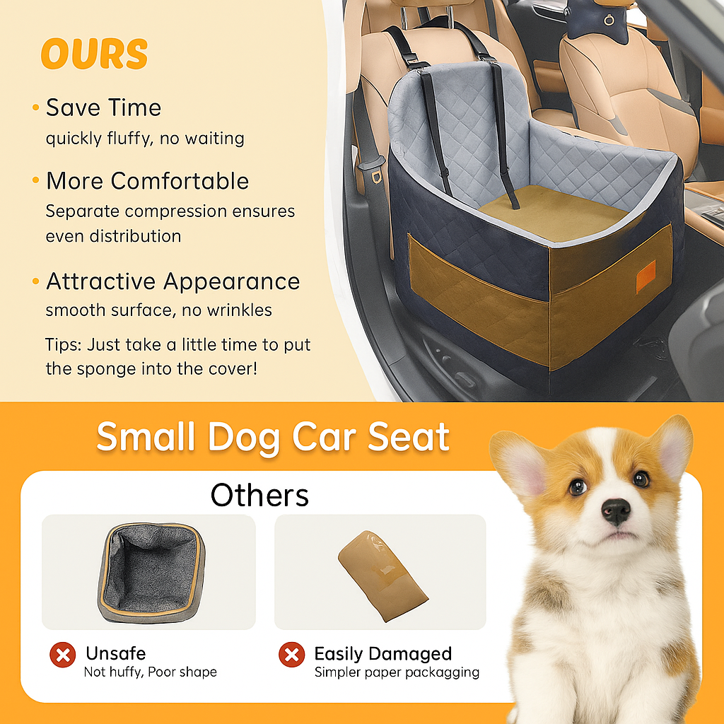 Luxury Dog Booster Car Seat