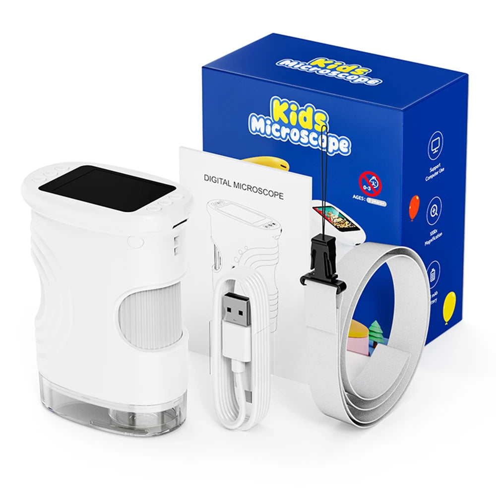 1000X Handheld Microscope for Kids