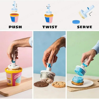 Sandwich style ice-cream scoop