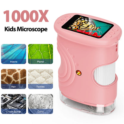 1000X Handheld Microscope for Kids