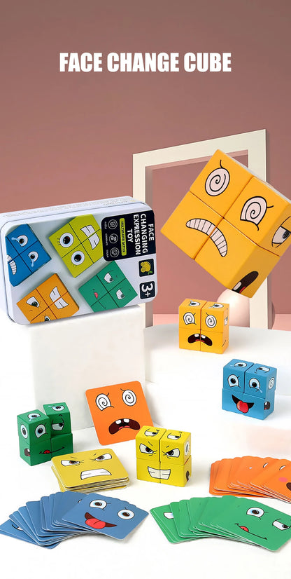 Family Fun Face Puzzle Block Game