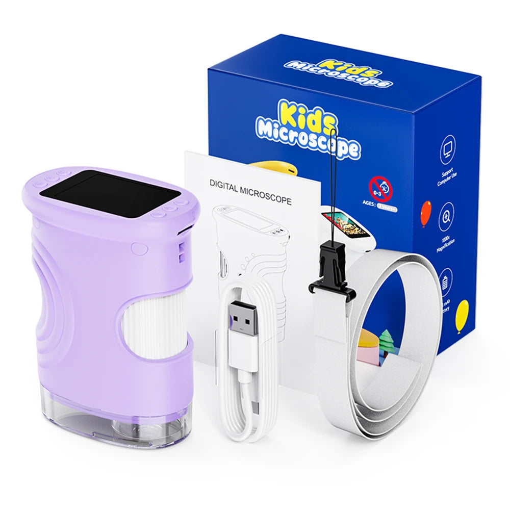 1000X Handheld Microscope for Kids