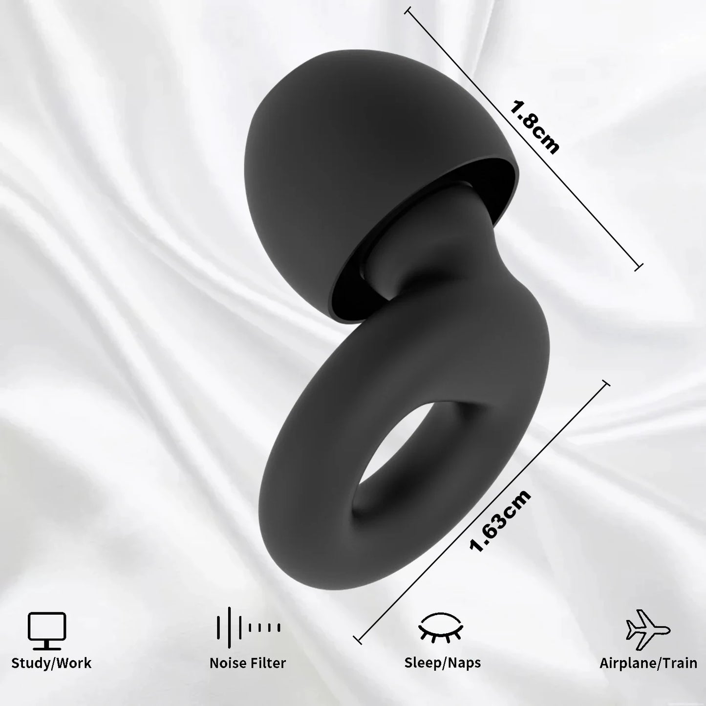 Silicone Noise-Canceling Earplugs