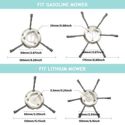 6 inch Steel wire Trimmer Head