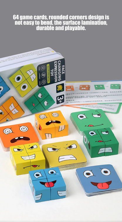 Family Fun Face Puzzle Block Game