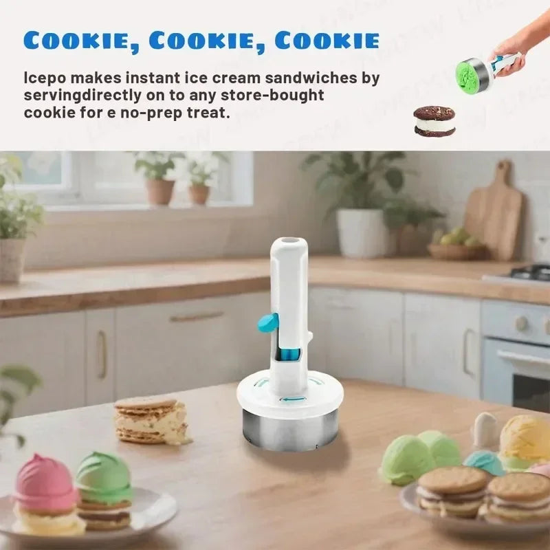 Sandwich style ice-cream scoop