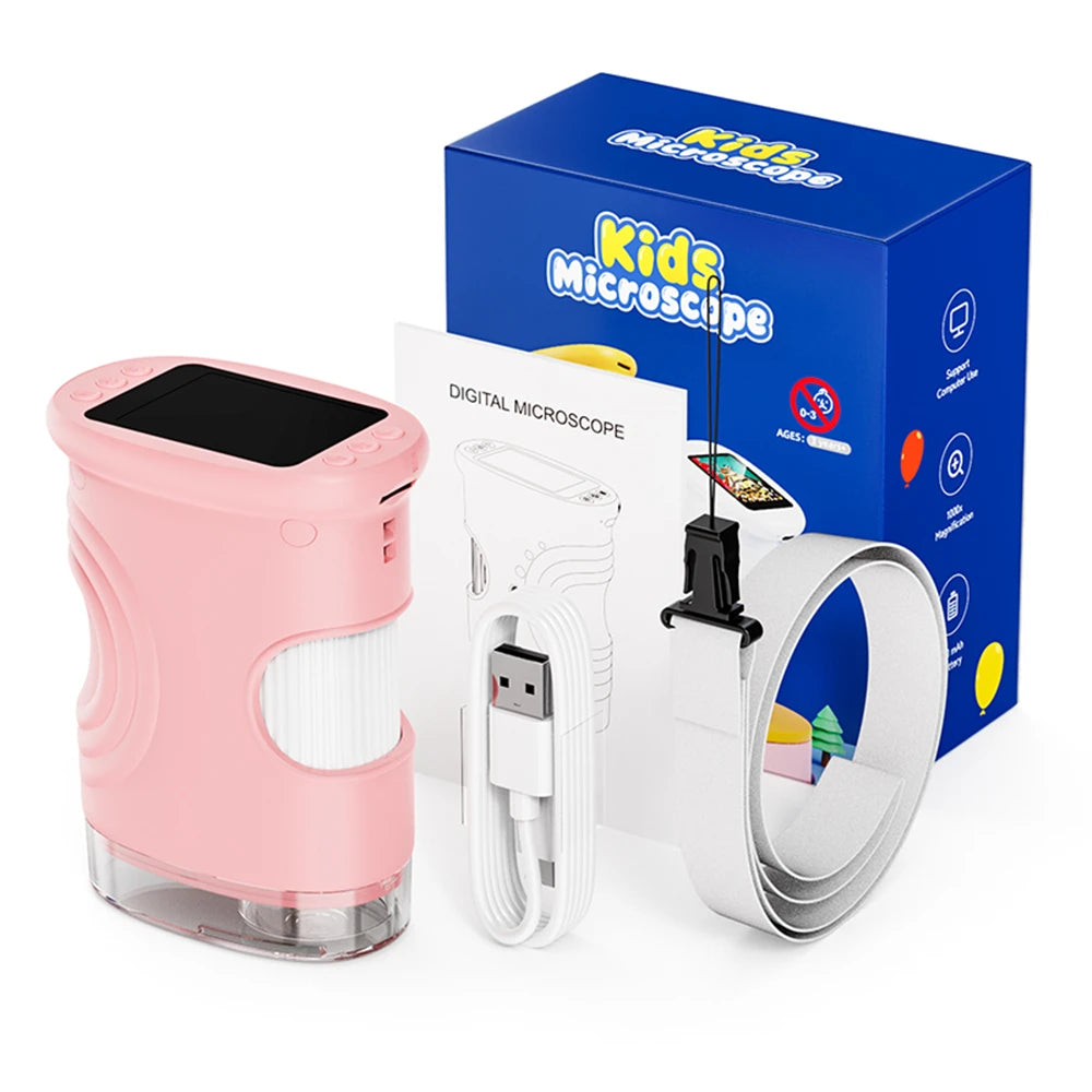 1000X Handheld Microscope for Kids