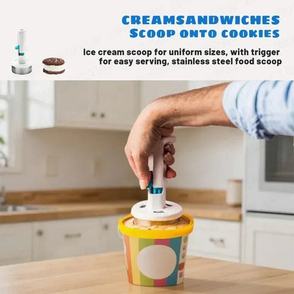 Sandwich style ice-cream scoop