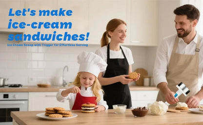 Sandwich style ice-cream scoop