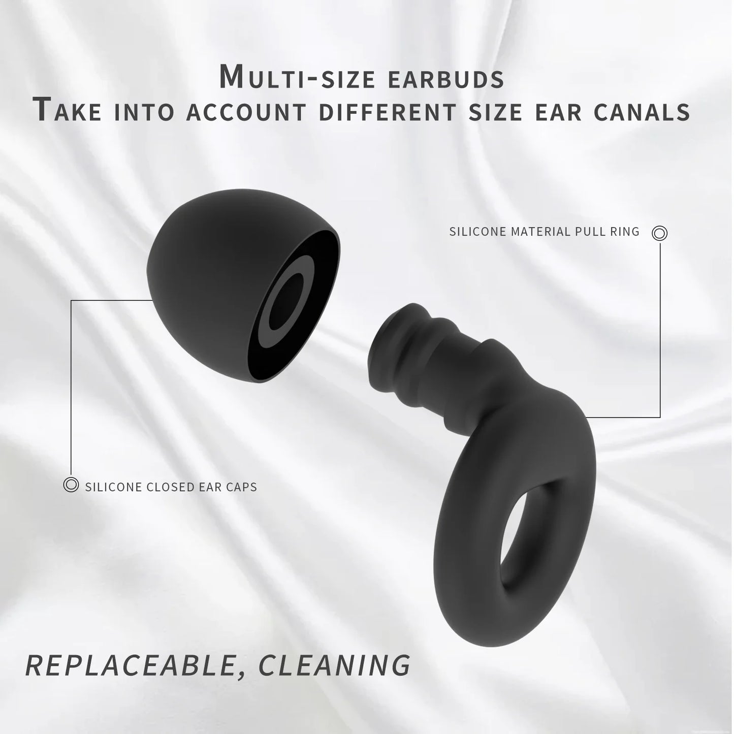 Silicone Noise-Canceling Earplugs