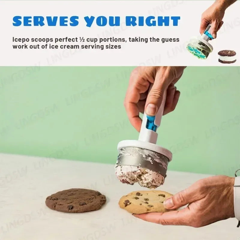 Sandwich style ice-cream scoop