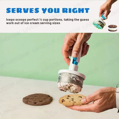 Sandwich style ice-cream scoop