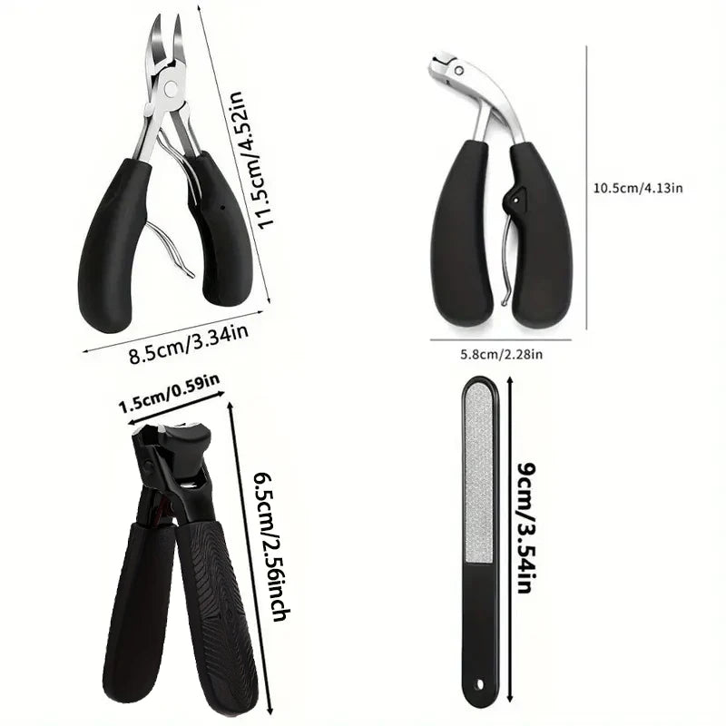 Stainless Steel Nail Clippers 4pcs Set