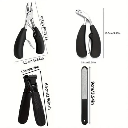 Stainless Steel Nail Clippers 4pcs Set