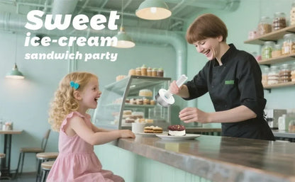 Sandwich style ice-cream scoop