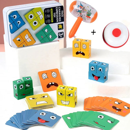 Family Fun Face Puzzle Block Game