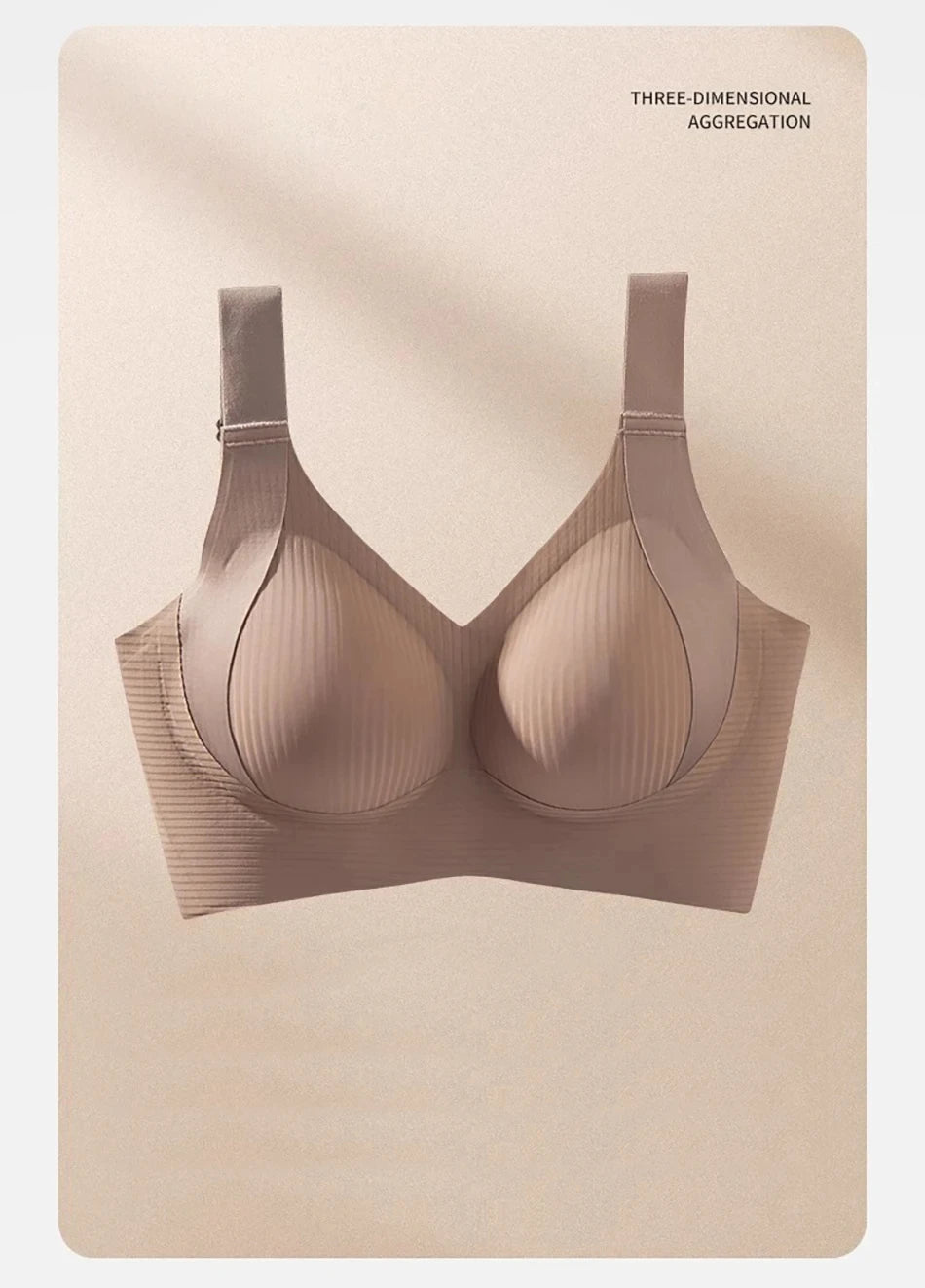 Women's Ribbed Push Up Bra