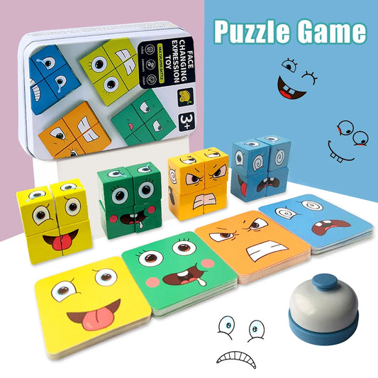 Family Fun Face Puzzle Block Game