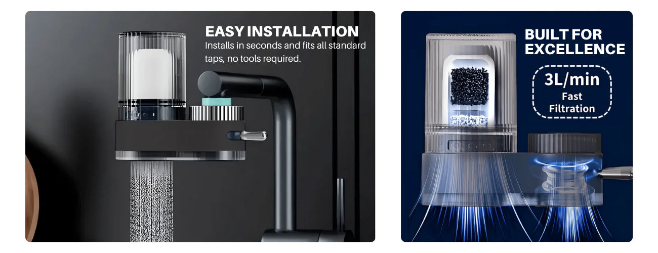 Tap Water Filter WITH 3 Filters