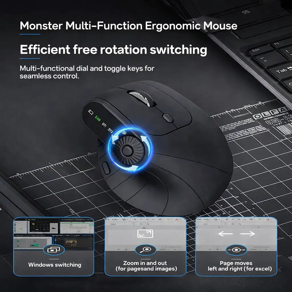 Elevate Pro Wireless Vertical Mouse