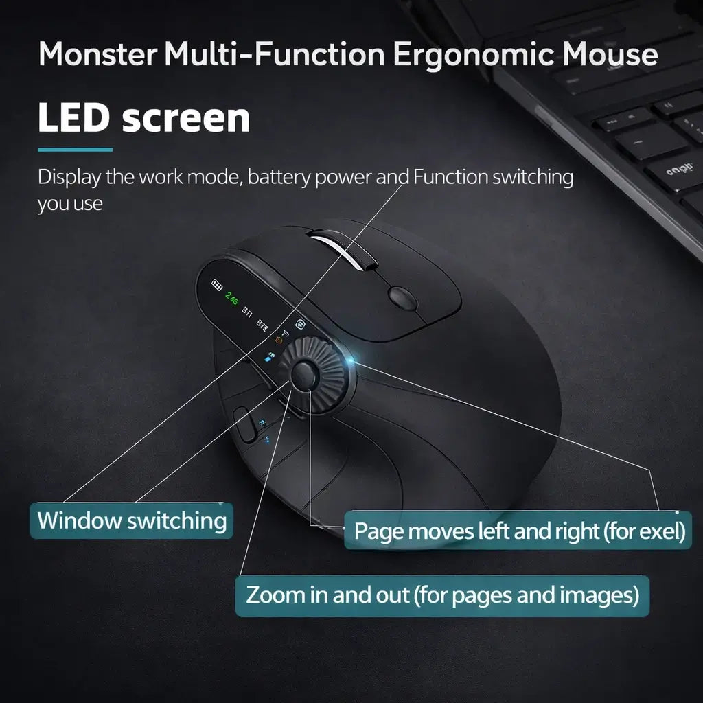 Elevate Pro Wireless Vertical Mouse