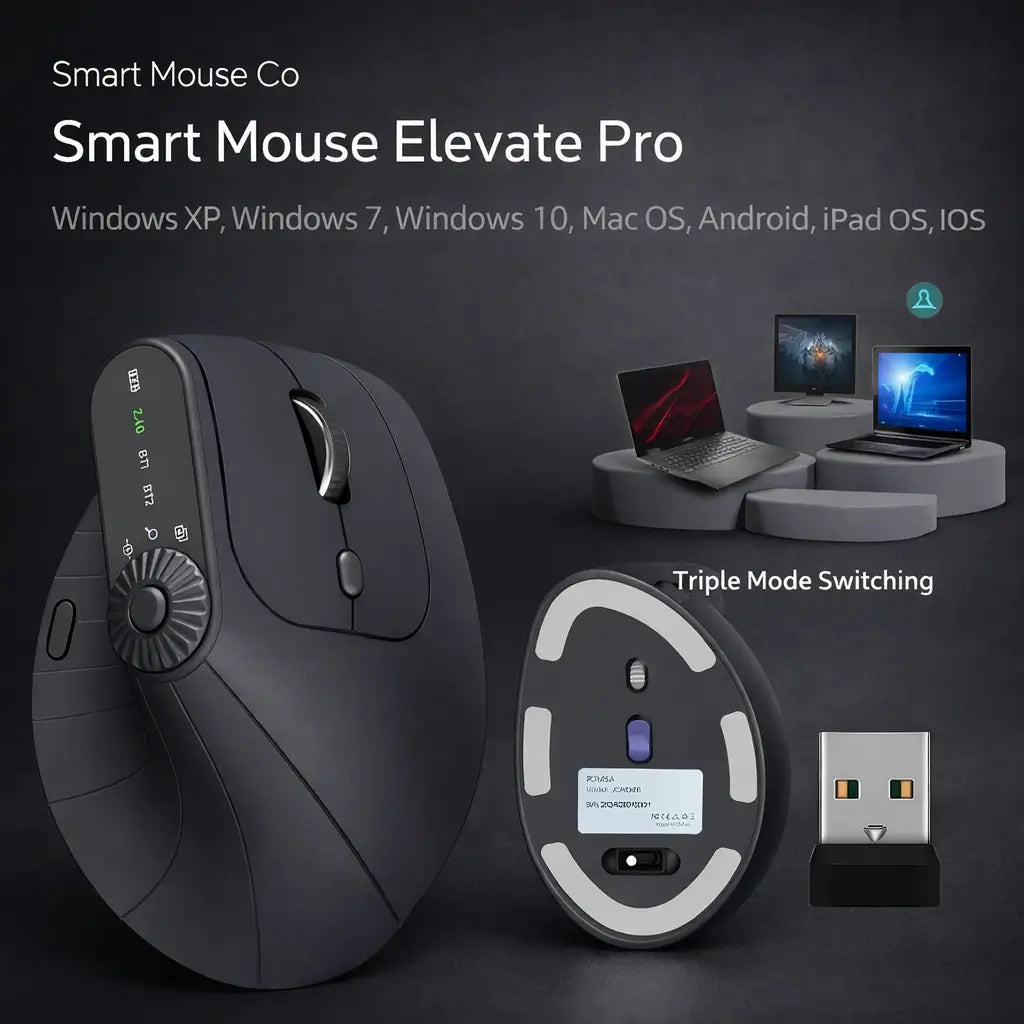 Elevate Pro Wireless Vertical Mouse