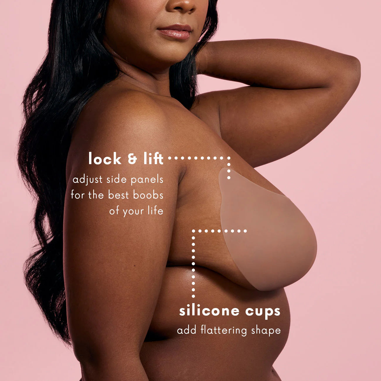 Seamless Strapless Push‑Up Bra