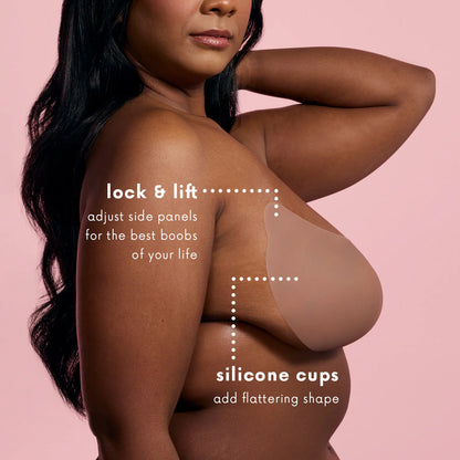 Seamless Strapless Push‑Up Bra