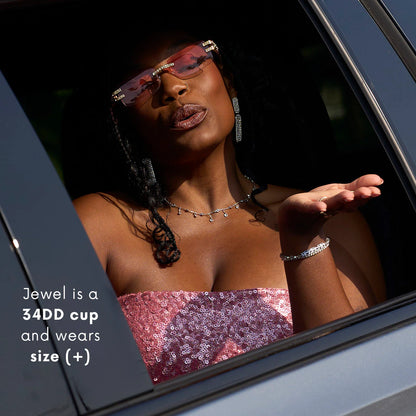 Seamless Strapless Push‑Up Bra