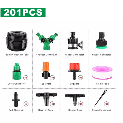 50M Hose Garden Irrigation System